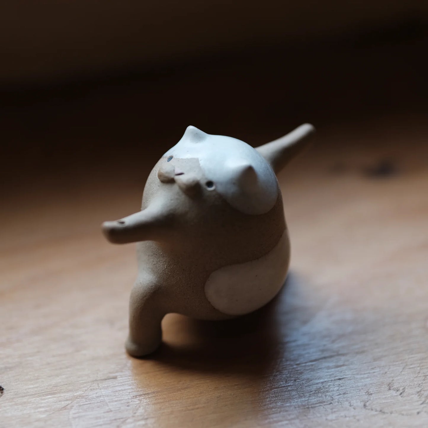 手作陶瓷 猫咪瑜珈战士二式