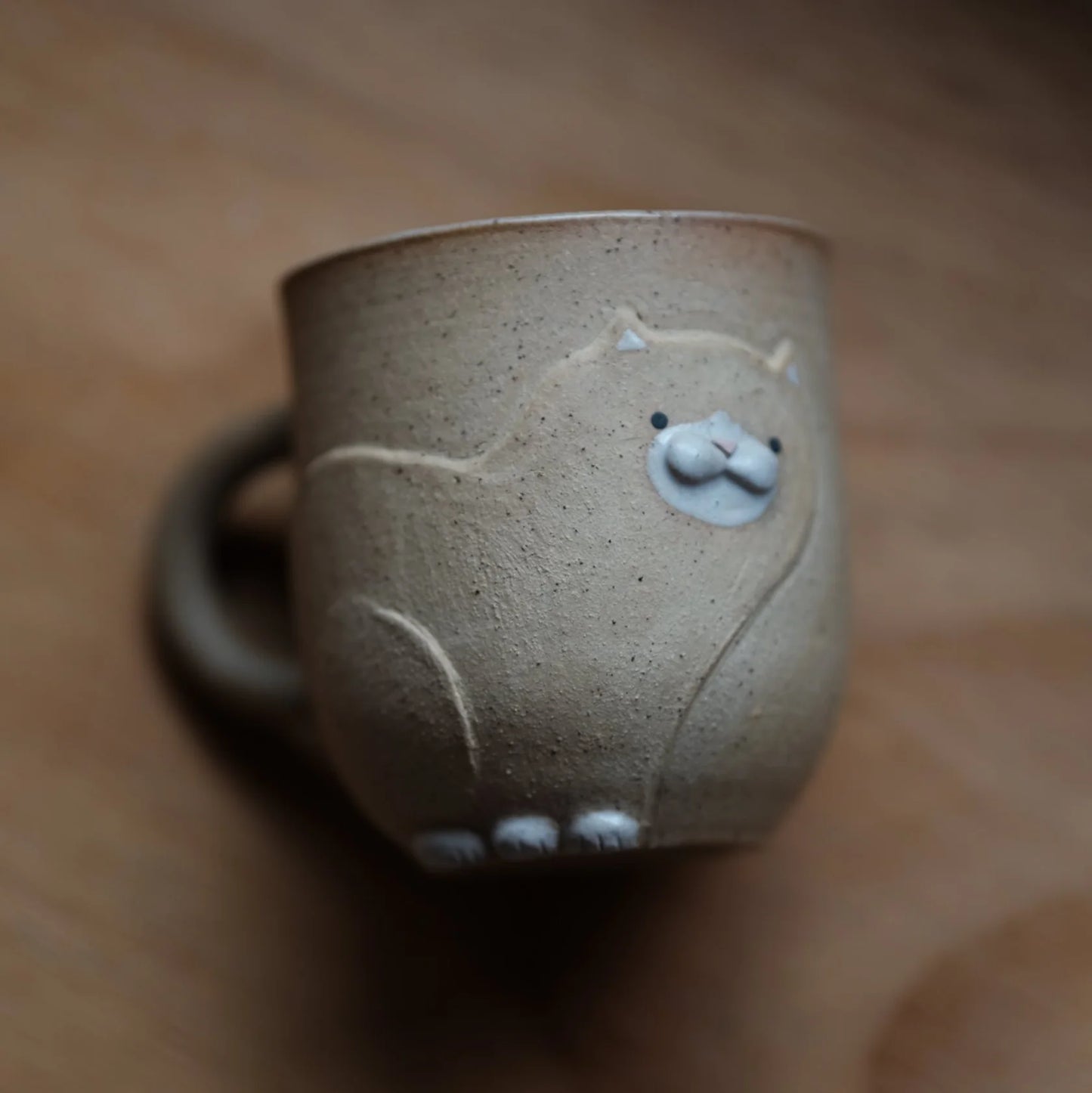 手作陶瓷猫杯4-斑点