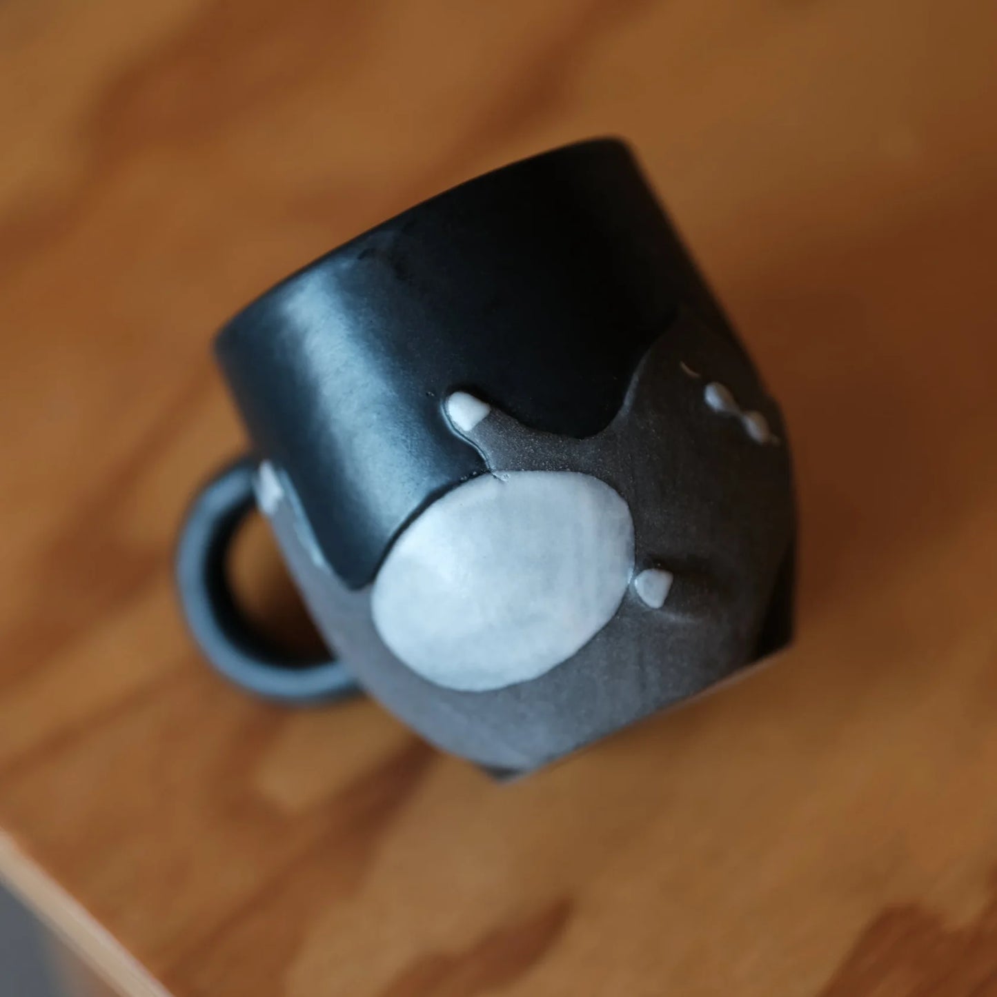 手作陶瓷猫杯2-黑色