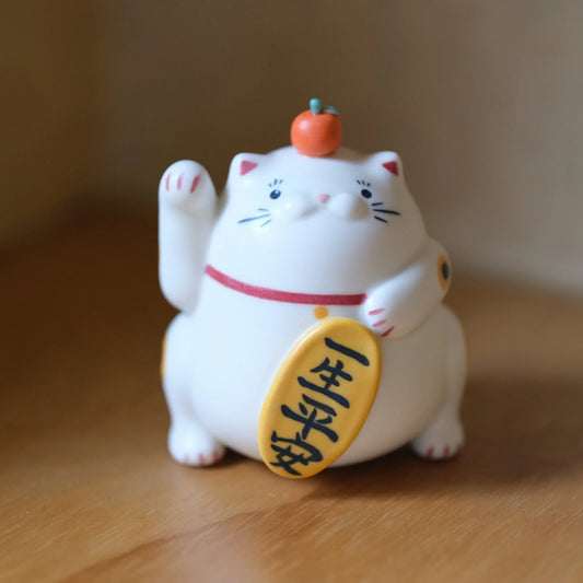 财猫猫 – 一生平安Manekineko – 柑橘招财猫