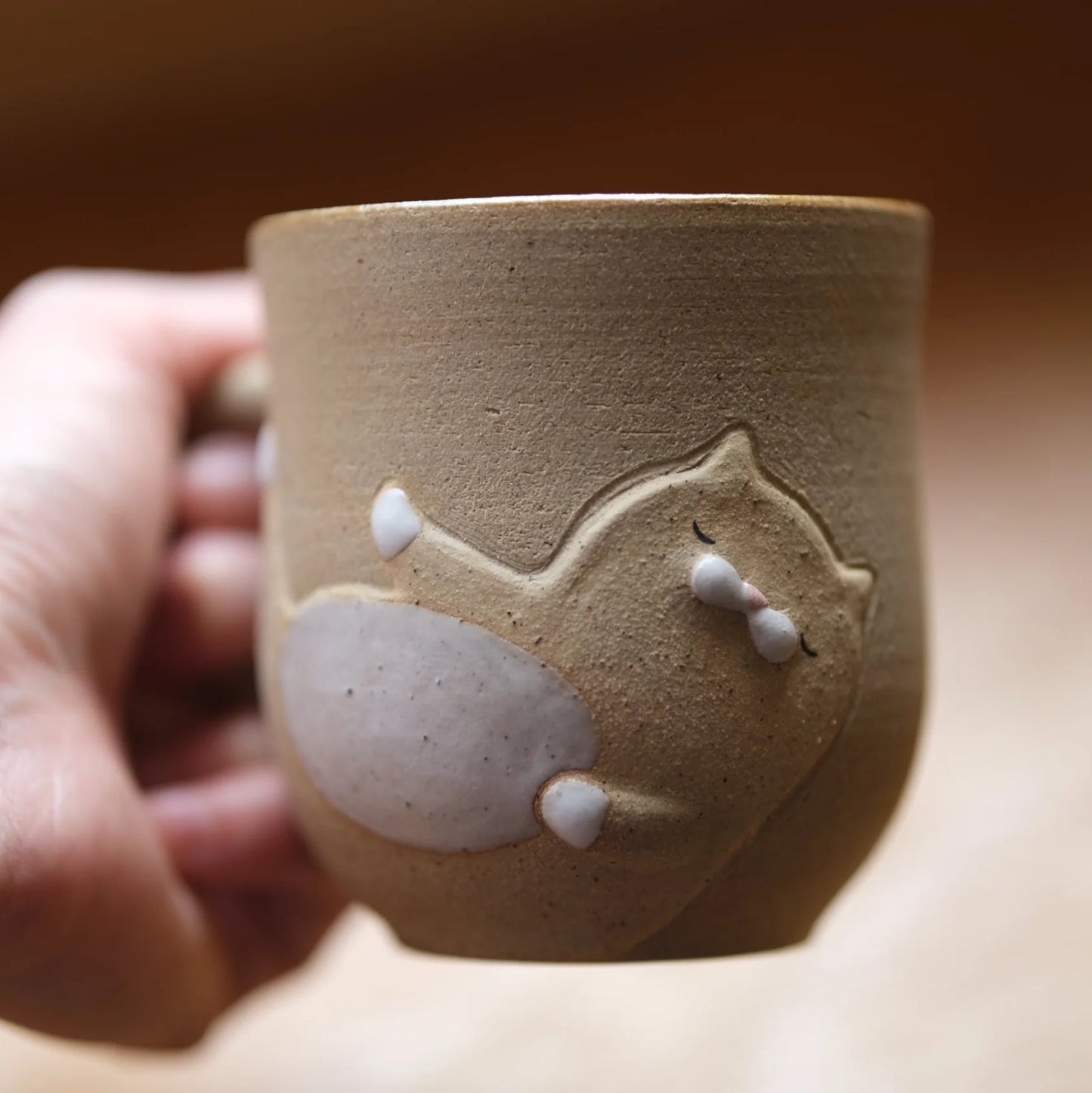 手作陶瓷猫杯5-斑点