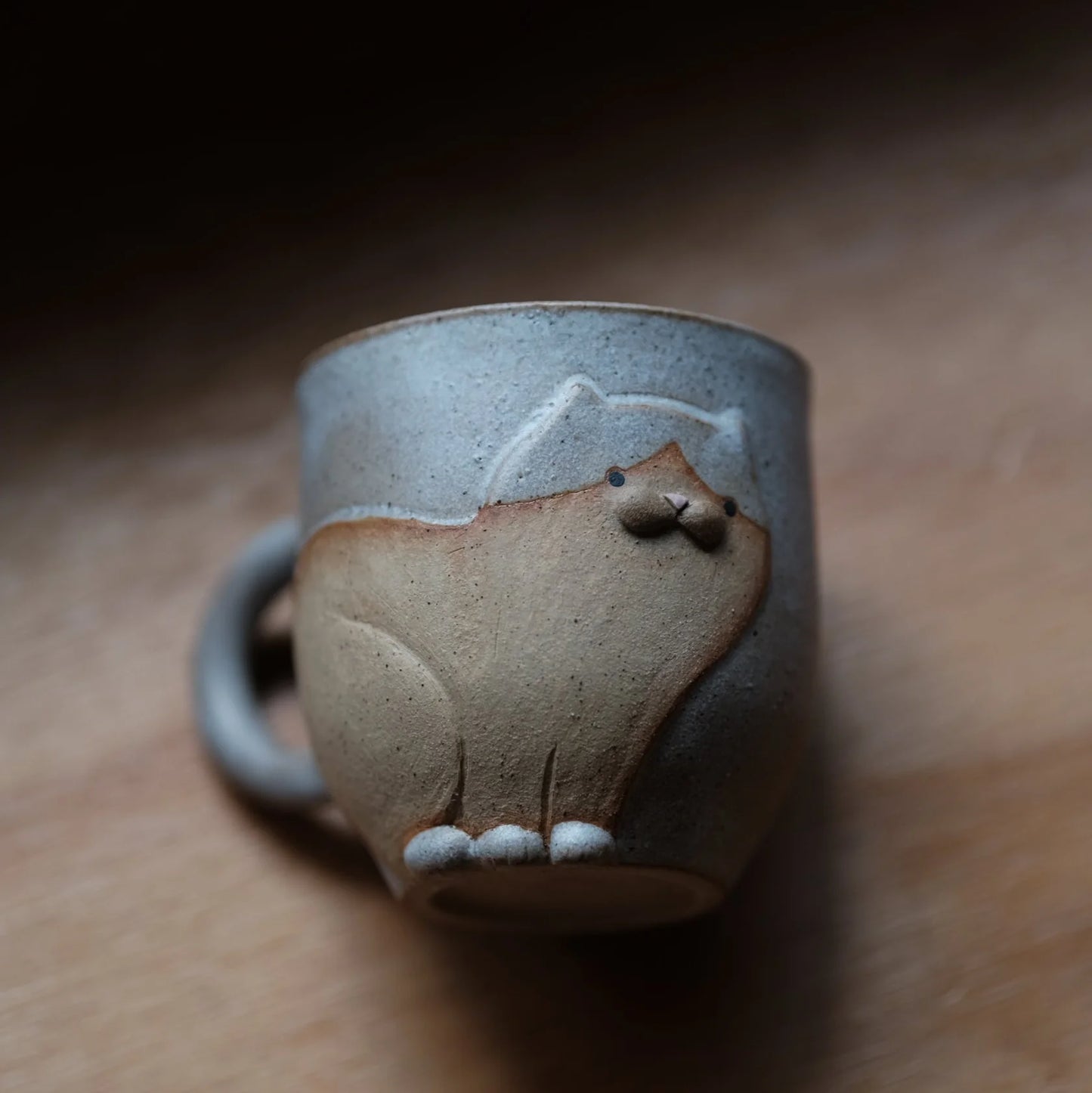 手作陶瓷猫杯2-斑点
