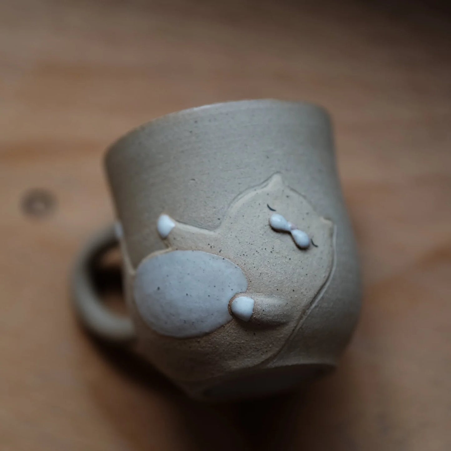 手作陶瓷猫杯5-斑点